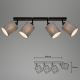 Briloner 2078-044 - Spotlampe SPOTLIGHT 4xE27/25W/230V grå