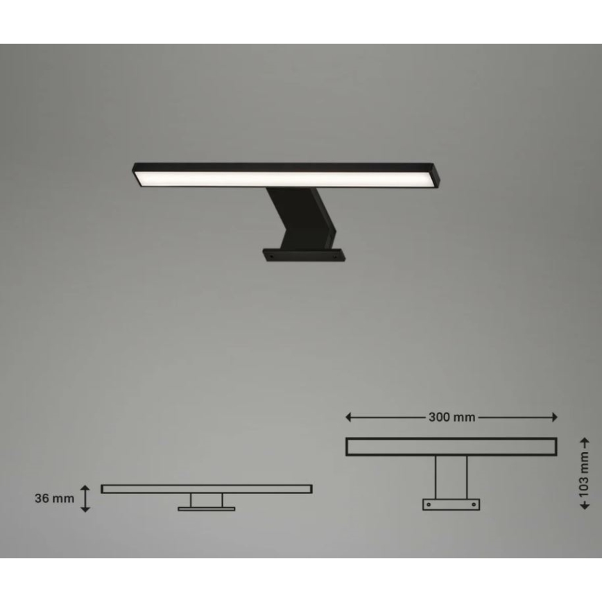 Briloner 2104-015 - LED spejllampe til badeværelse DUN LED/5W/230V 30 cm IP44