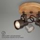 Briloner 2872-025R - LED spotlampe SPOTLIGHT 2xGU10/5W/230V brun