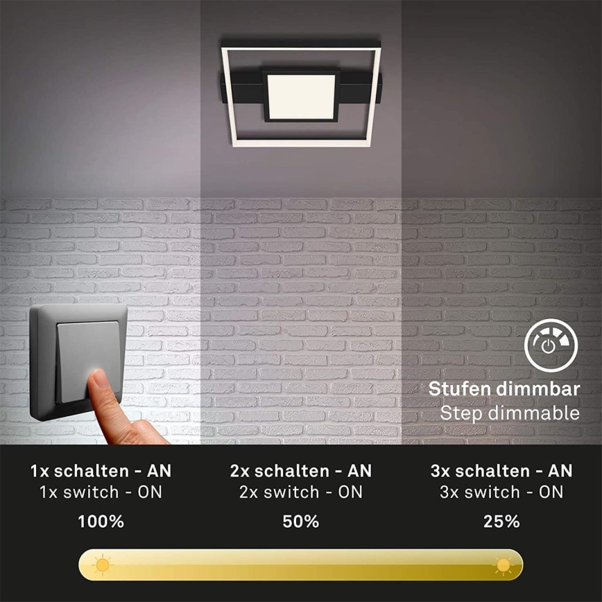 Briloner 3028-015 - LED loftlampe dæmpbar FRAME LED/38W/230V