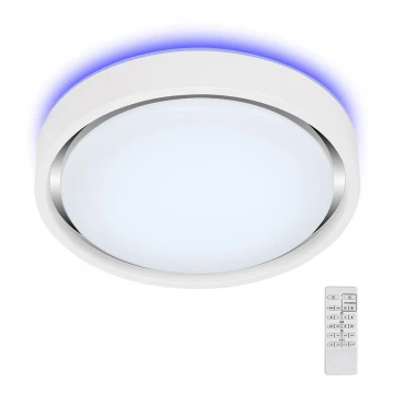 Briloner 3227-016 - LED RGB Lampe dæmpbar med sensor TALENA LED/24W/230V hvid + fjernbetjening