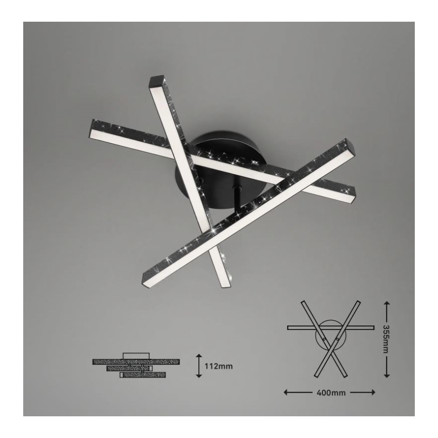 Briloner 3518-035 - LED loftlampe REY 3xLED/5W/230V