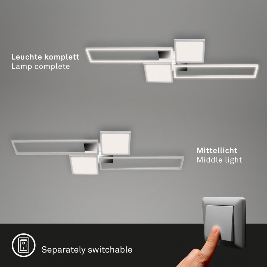 Briloner 3531-018 - LED loftlampe dæmpbar FRAME LED/50W/230V 3000-6500K + fjernbetjening