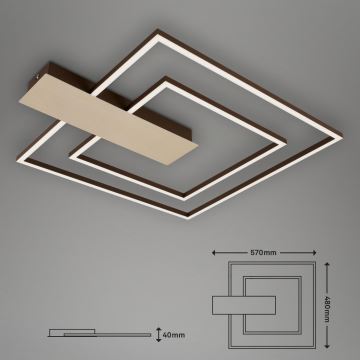 Briloner 3545-017 - LED loftlampe dæmpbar NICO LED/25W/230V guldfarvet