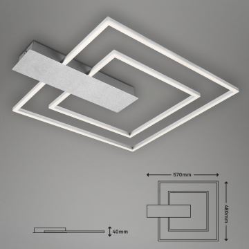 Briloner 3545-018 - LED loftlampe dæmpbar NICO LED/25W/230V krom