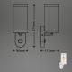 Briloner 3628-016 - Udendørs væglampe med sensor 1xE27/12W/230V IP44 hvid