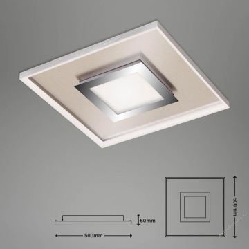 Briloner 3641-012 - LED loftlampe dæmpbar FRAME LED/30W/230V 2700-6500K krom + fjernbetjening