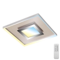 Briloner 3641-012 - LED loftlampe dæmpbar FRAME LED/30W/230V 2700-6500K krom + fjernbetjening