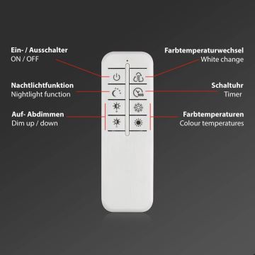 Briloner 3641-017 - LED loftlampe dæmpbar FRAME LED/30W/230V 2700-6500K guldfarvet + fjernbetjening