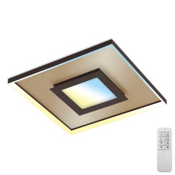 Briloner 3641-017 - LED loftlampe dæmpbar FRAME LED/30W/230V 2700-6500K guldfarvet + fjernbetjening