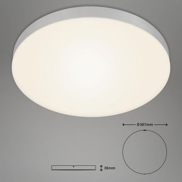 Briloner 7068-014 - LED loftlampe FLAME LED/24,5W/230V 3000K diameter 38 cm sølvfarvet