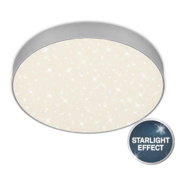 Briloner 7074-414 - LED loftlampe STAR SKY LED/21W/230V 4000K diameter 28 cm sølvfarvet