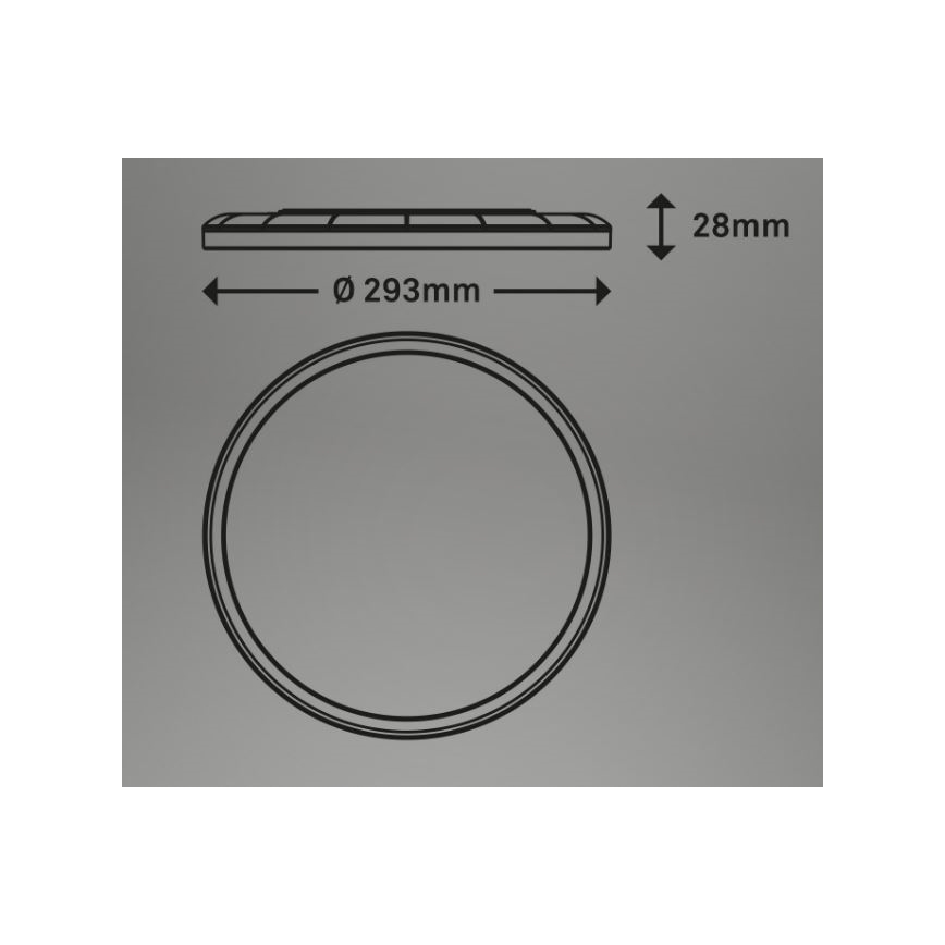 Briloner 7079-016 - LED loftlampe dæmpbar SLIM LED/18W/230V 2700-6500K + fjernbetjening