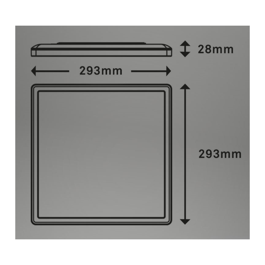 Briloner 7081-015 - LED loftlampe dæmpbar SLIM LED/18W/230V 2700-6500K + fjernbetjening