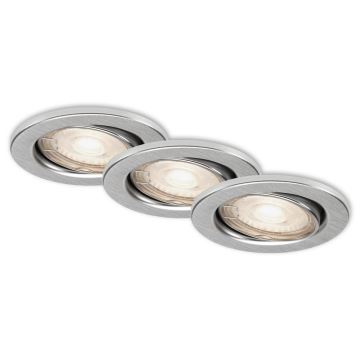 Briloner 7148-039 - 3x LED badeværelseslampe dæmpbar GU10/5,5W/230V IP23