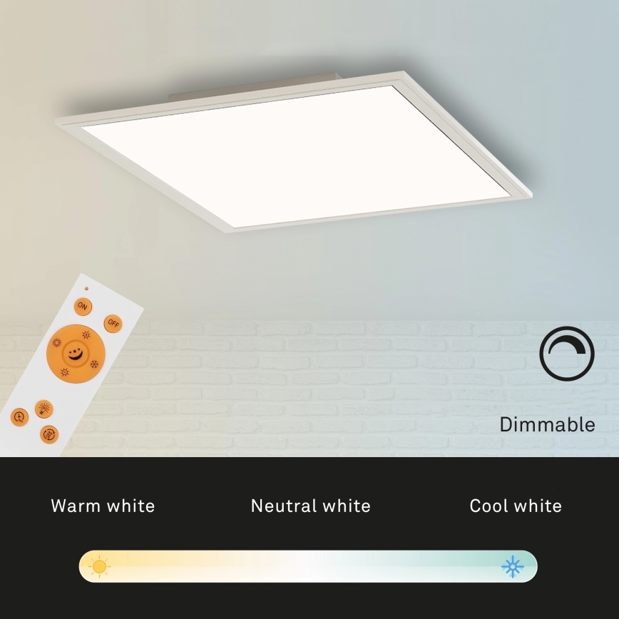 Briloner 7194-016 - LED loftlampe dæmpbar SIMPLE LED/18W/230V 3000-6500K + fjernbetjening