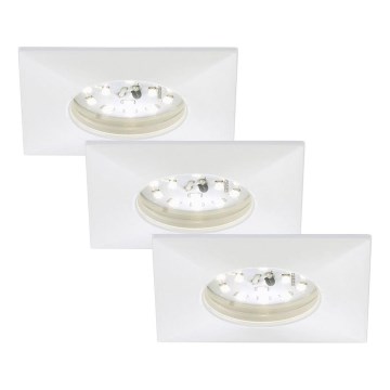 Briloner 7205-036 - SÆT 3x LED indbygningslampe til badeværelse ATTACH LED/5W/230V IP44 hvid