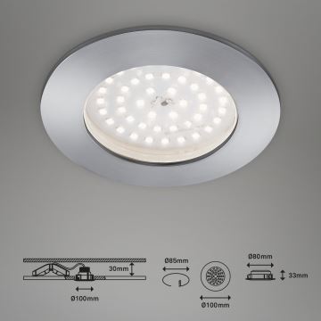 Briloner 7206-019 - LED indbygningsspot til badeværelse ATTACH LED/10,5W/230V IP44