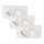 Briloner 7210-036 - SÆT 3x LED indbygningslampe til badeværelse ATTACH LED/5W/230V IP23 hvid
