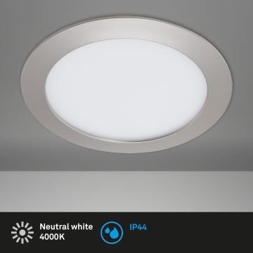 Briloner 7286-016 - LED indbygningslampe til badeværelse LED/12W/230V IP44