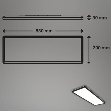 Briloner 7402-415 - LED loftlampe SLIM LED/22W/230V