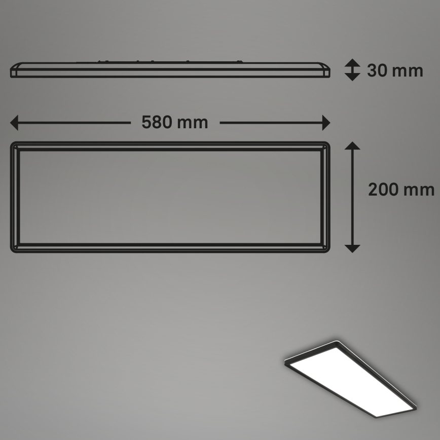 Briloner 7402-415 - LED loftlampe SLIM LED/22W/230V