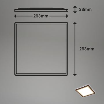 Briloner 7457-417 - LED loftlampe DECO LED/18W/230V