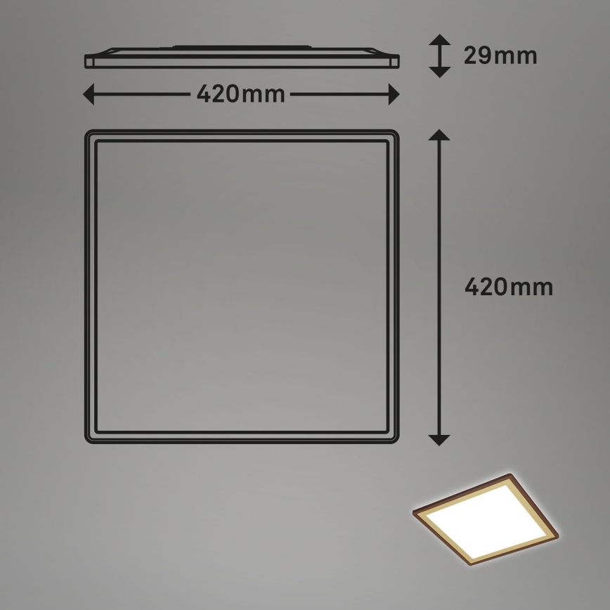 Briloner 7459-417 - LED loftlampe dæmpbar DECO LED/24W/230V 2700-6500K + fjernbetjening