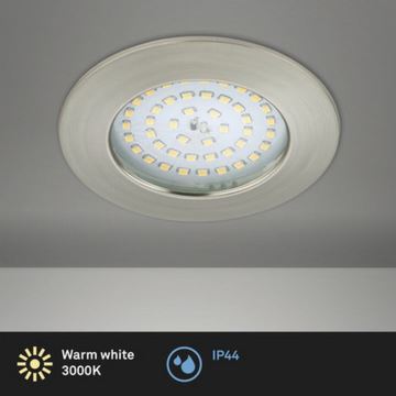 Briloner 8310-012 - LED indbygningslampe til badeværelse LED/10,5W/230V IP44