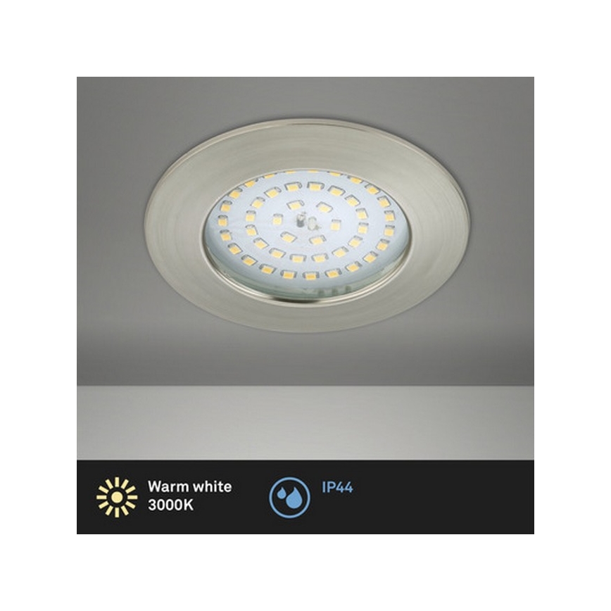 Briloner 8310-012 - LED indbygningslampe til badeværelse LED/10,5W/230V IP44