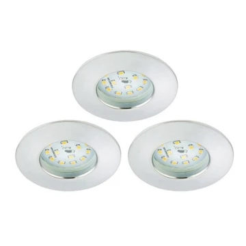 Briloner 8316-039-SÆT 3x LED indbygningslampe til badeværelse dæmpbar LED/5,5W/230V IP44