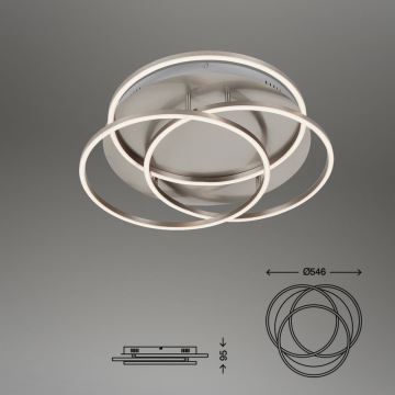 Briloner - LED loftlampe dæmpbar FRAMES LED/60W/230V mat krom
