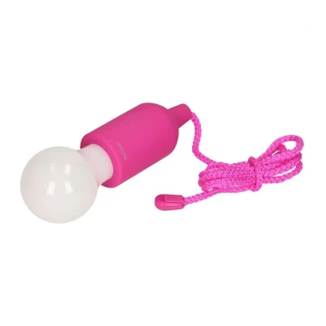 Bærbar LED lampe LED/1W/3xAAA pink