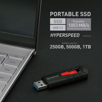 Bærbar SSD drev 250 GB USB 3.2 Gen2