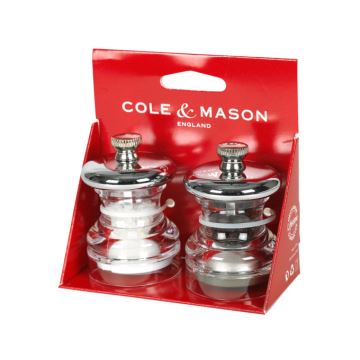 Cole&Mason - Salt- og pebekværne BUTTON 2 stk. 6,5 cm