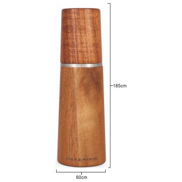 Cole&Mason - Salt- og pebekværne MARLOW akacietræ 2 stk. 18,5 cm