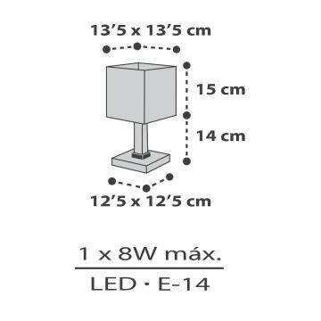 Dalber 63371 - Børnelampe LITTLE PIXEL 1xE14/8W/230V