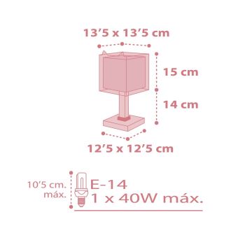 Dalber 64581 - Lampe for børn LITTLE FOX 1xE14/40W/230V