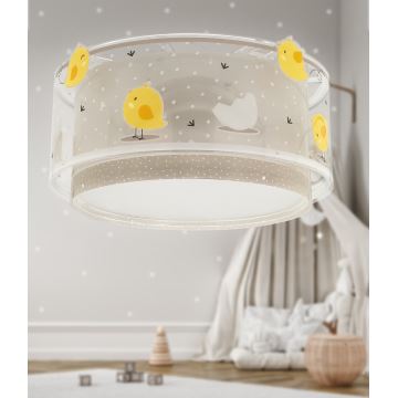 Dalber 76876 - Loftlampe til børn BABY CHICK 2xE27/15W/230V