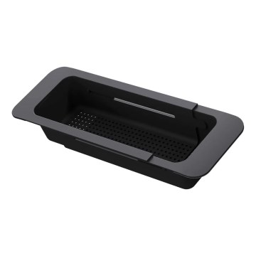 Deante ZZB_N00L - Udtrækbar kurv til køkkenvask 57,4x13,4 cm sort