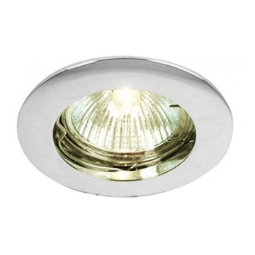 Deko-Light 120018 - Indbygningslampe RUND 1xGU5,3-MR16/35W/12V skinnende krom