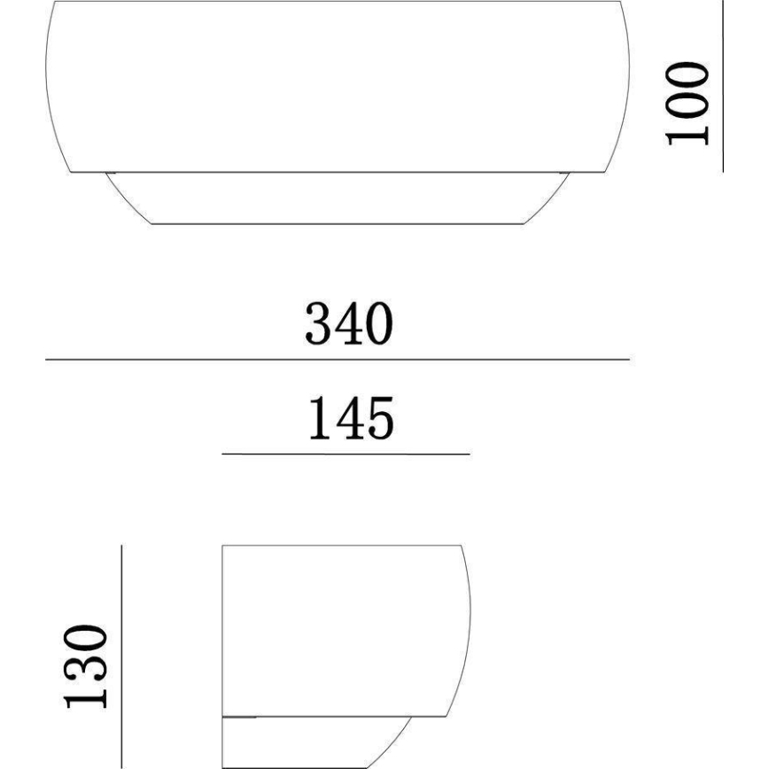 Deko-Light 341206 - Væglampe TWYNNDA 1xE14/40W/230V hvid