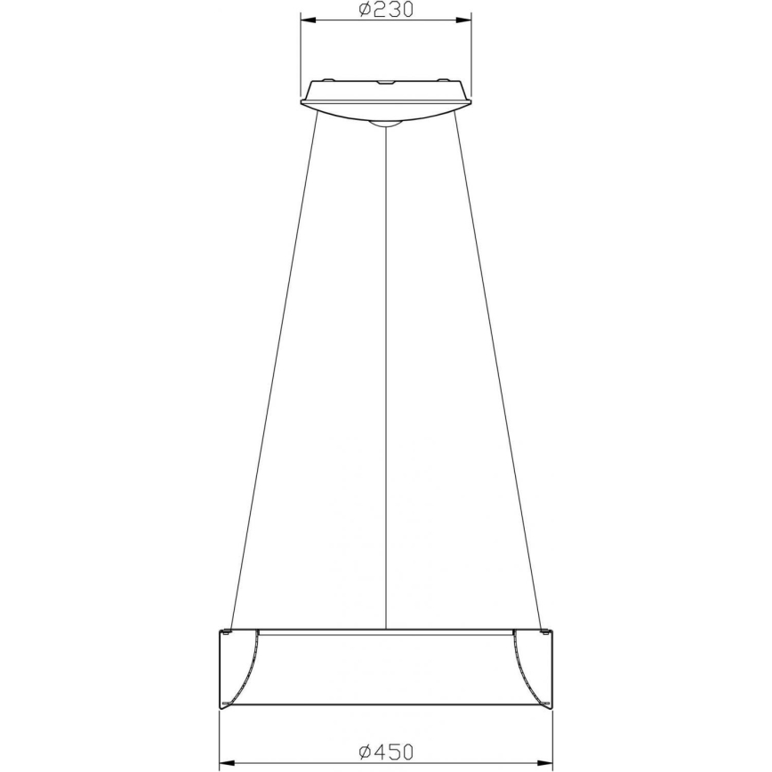 Deko-Light 342122 - LED pendel dæmpbar SCULPTORIS LED/27W/230V 3000K diameter 45 cm