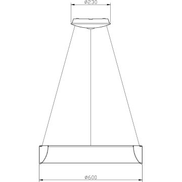 Deko-Light 342125 - LED pendel dæmpbar SCULPTORIS LED/27W/230V 4000K diameter 60 cm