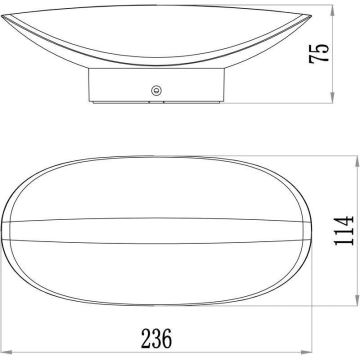 Deko-Light 731078 - Udendørs LED væglampe AVIOR LED/12,7W/230V IP54 antracit