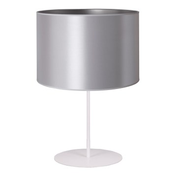 Duolla - Bordlampe CANNES 1xE14/15W/230V 20 cm sølvfarvet/hvid