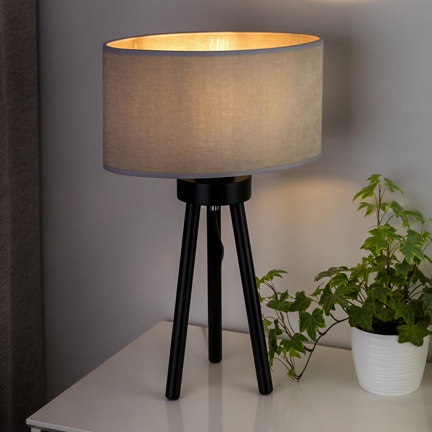 Duolla - Bordlampe OVAL 1xE27/15W/230V grå