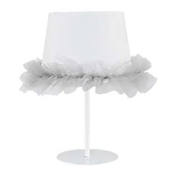 Duolla - Chidren bordlampe BALLET 1xE14/40W/230V hvid/grå