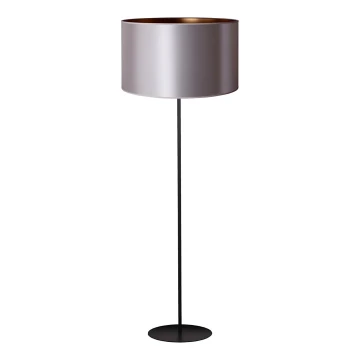 Duolla - Gulvlampe CANNES 1xE27/15W/230V 45 cm sølvfarvet/kobberfarvet/sort