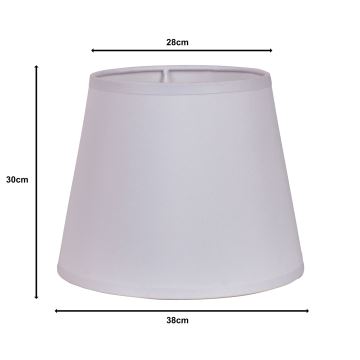 Duolla - Lampeskærm CLASSIC L E27 diameter 38 cm hvid